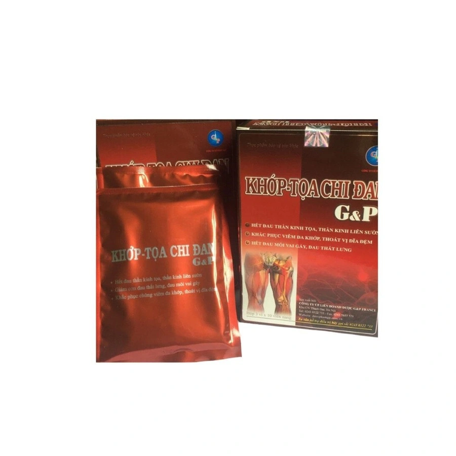 Khớp tọa chi đan G&P giúp hỗ trợ làm giảm đau dây thần kinh tọa, đau cột sống cổ, đau thần kinh liên sườn, đau thắt lưng, thoát vị đĩa đệm, tê ...