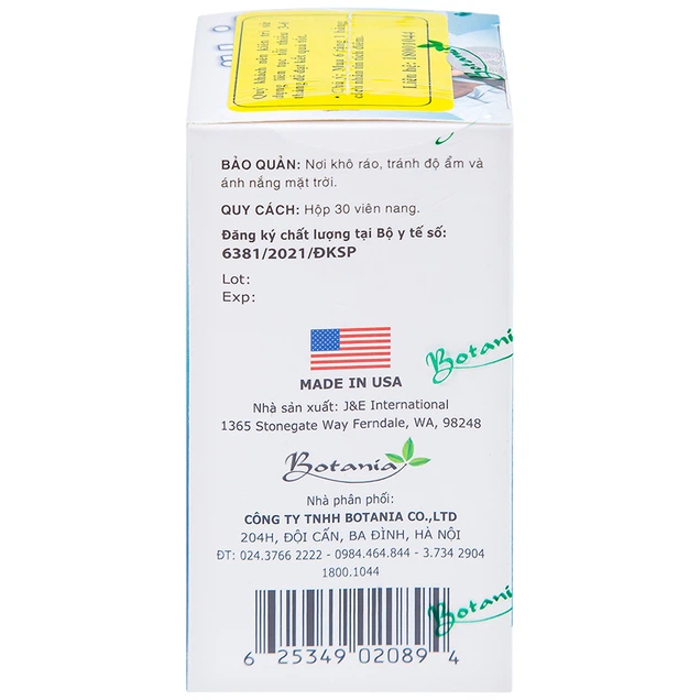 Viên uống BoniHair Botania bổ sung các chất nuôi dưỡng tóc (30 viên)