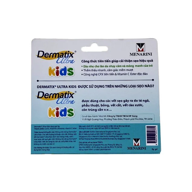 Gel Dermatix Ultra Kids trị sẹo cho bé tuýp 5g