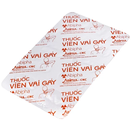 Viên vai gáy Abipha giảm đau nhức vai gáy, cơ xương khớp, tăng cường lưu thông khí huyết (3 vỉ x 10 viên)