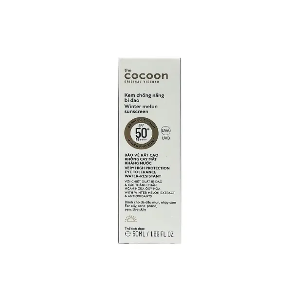Kem chống nắng bí đao Cocoon giúp chống nắng với khả năng bảo vệ cao (50ml)