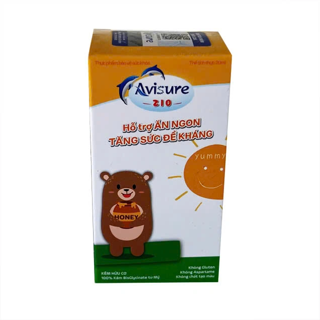 Avisure Zio bổ sung kẽm hỗ trợ ăn ngon, tăng đề kháng