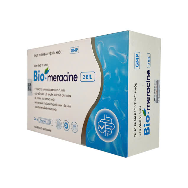 Men vi sinh Bio Meracine 2 Bil - Bổ sung 2 tỷ bào tử lợi khuẩn