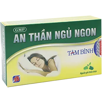 Viên uống An Thần Ngủ Ngon Tâm Bình hỗ trợ an thần, giúp dễ ngủ, ngủ ngon, giảm chứng mất ngủ (2 vỉ x 10 viên)