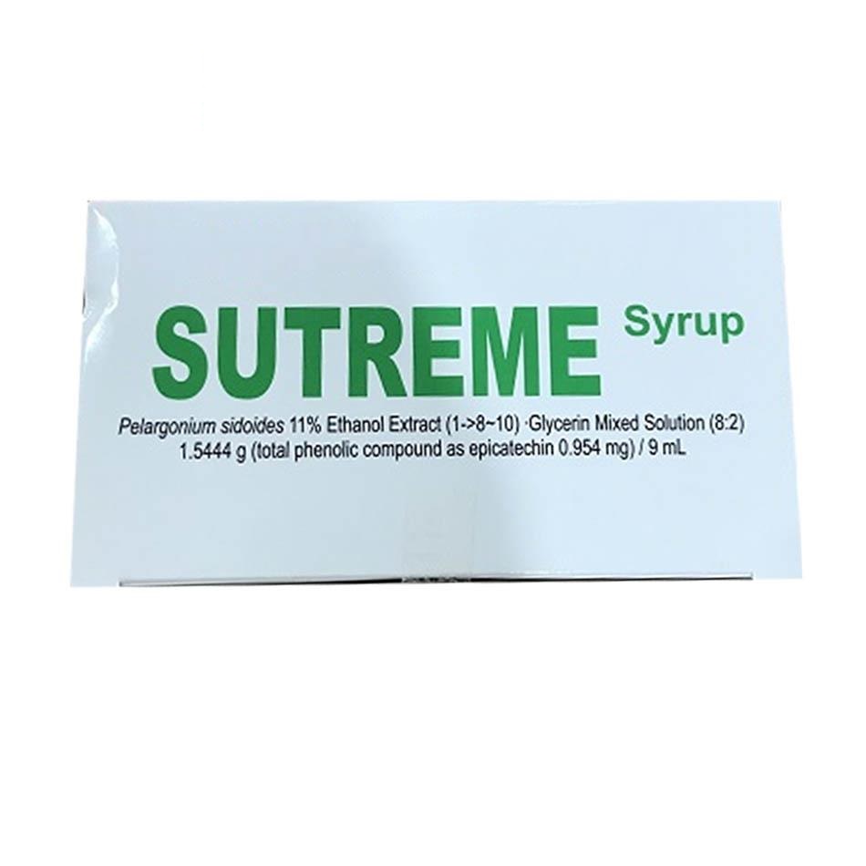 Thuốc Sutreme Syrup thảo dược điều trị các bệnh đường hô hấp. 