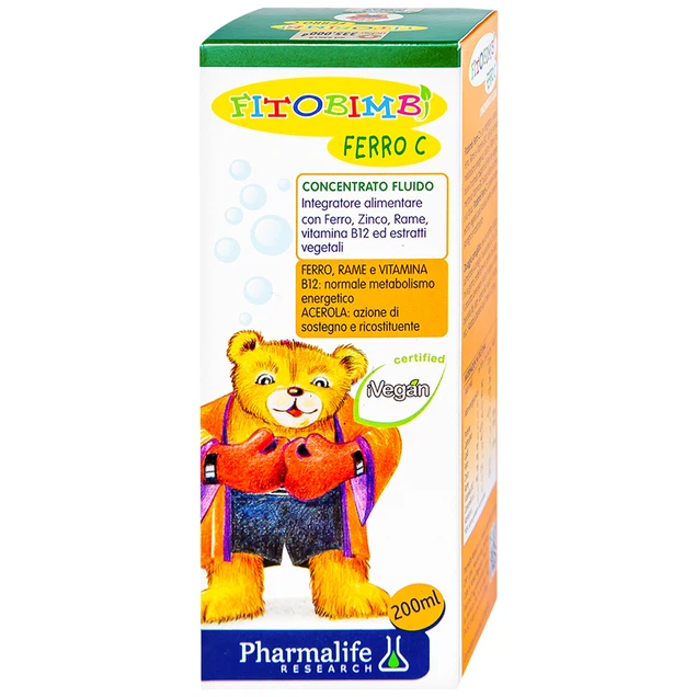 Siro Fitobimbi Ferro C Concentrato Fluido bổ sung sắt, kẽm, vitamin C cho cơ thể 