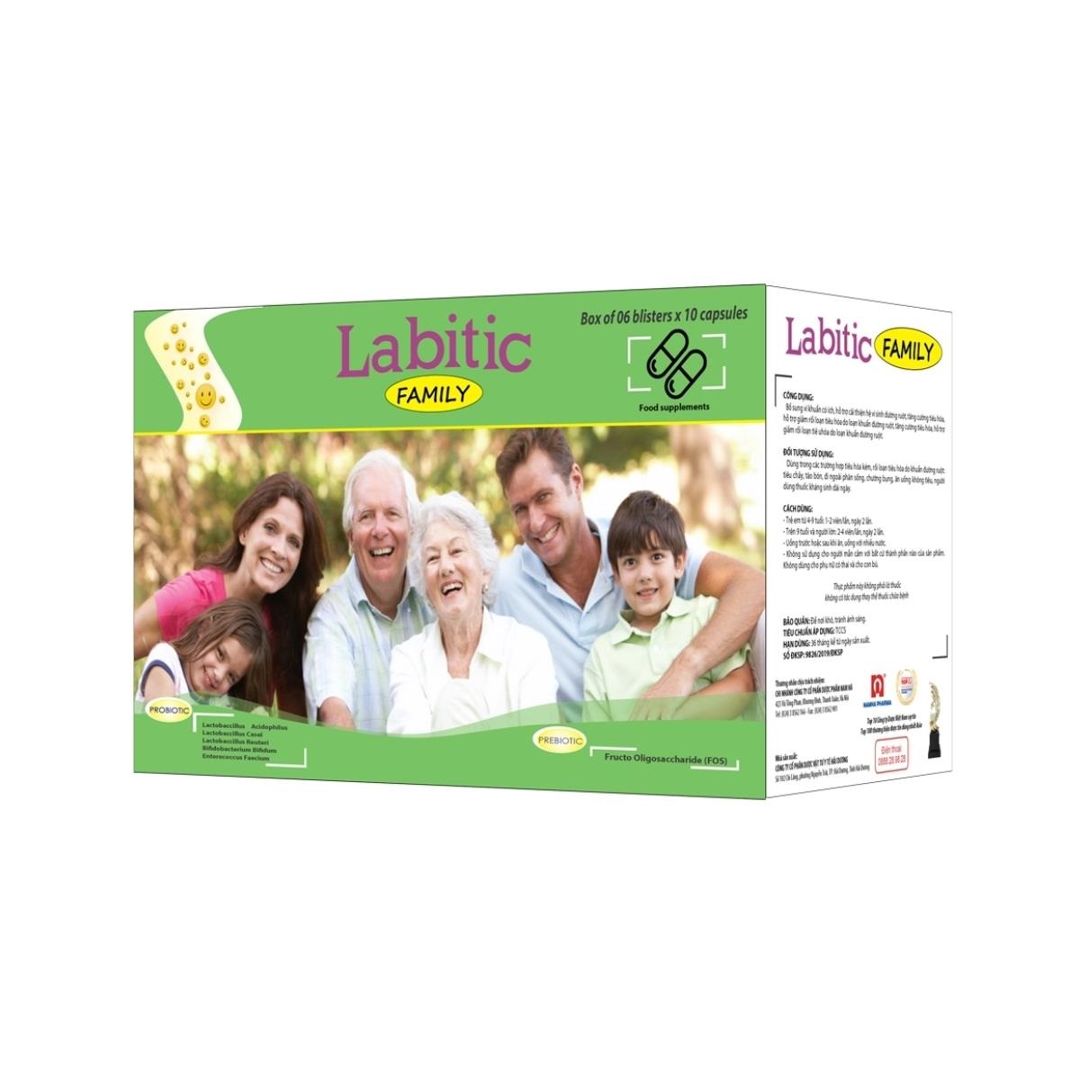 Men vi sinh Labitic Family hỗ trợ hấp thu tối đa chất dinh dưỡng