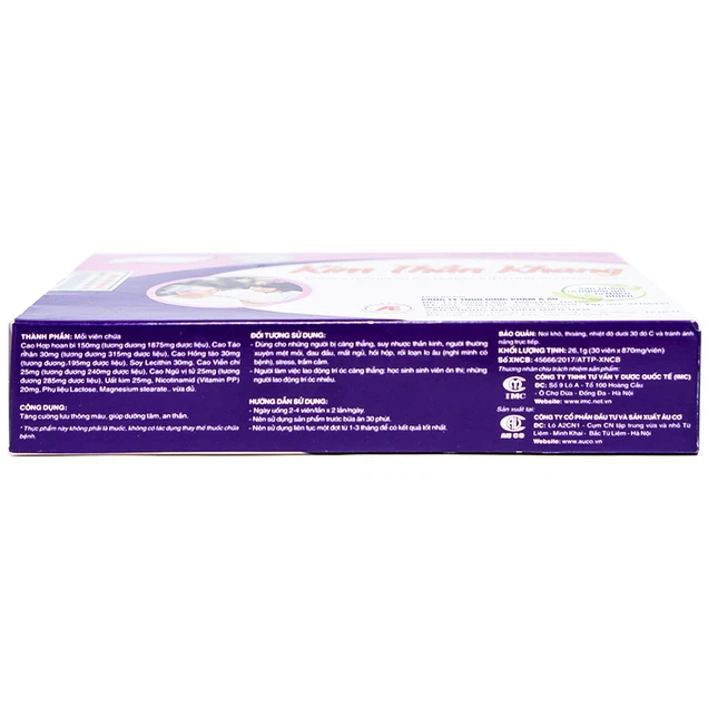 Kim thần khang tăng cường lưu thông máu, giúp dưỡng tâm, an thần 