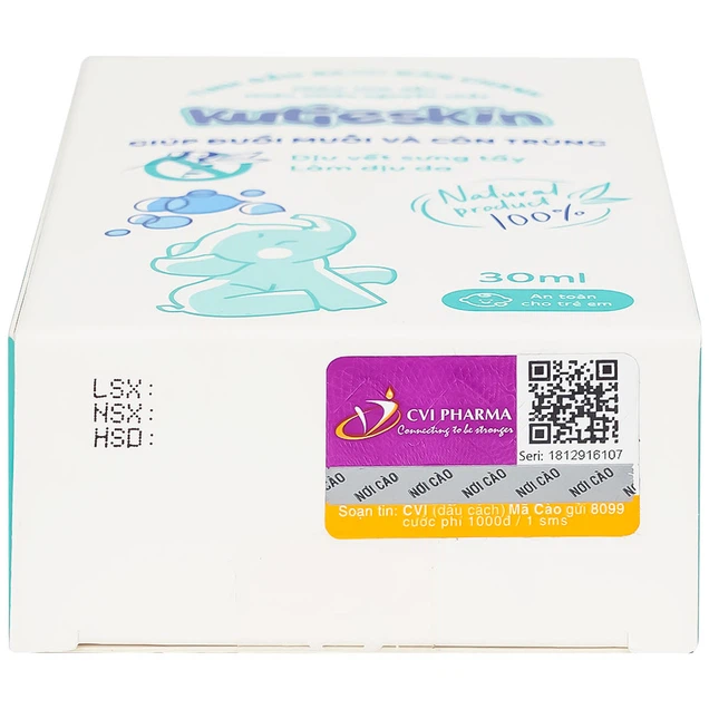 Tinh dầu bạch đàn chanh Kutieskin giúp đuổi muỗi và côn trùng dịu vết sưng tấy, làm dịu da