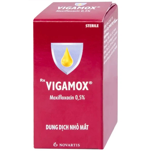 Thuốc nhỏ mắt Vigamox Alcon điều trị viêm kết mạc
