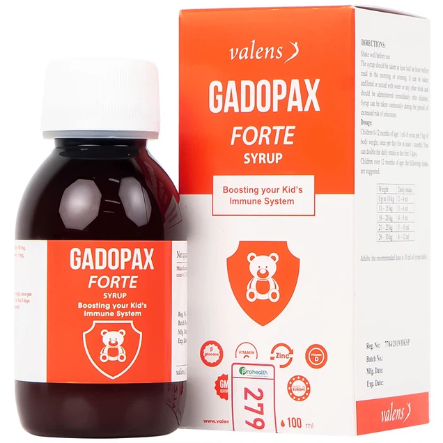 Siro Gadopax Forte hỗ trợ tăng sức đề kháng của cơ thể