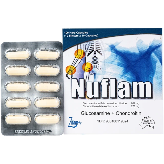 Thuốc Nuflam Zifam giúp giảm triệu chứng của thoái hóa khớp thể nhẹ (10 vỉ x 10 viên)