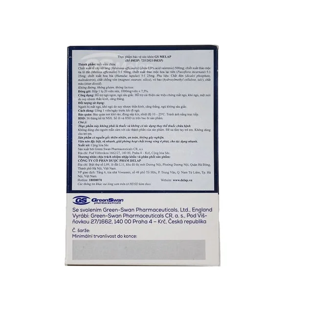 Viên Uống GS Melap Rapid Hỗ Trợ Nâng Cao Chất Lượng Giấc Ngủ