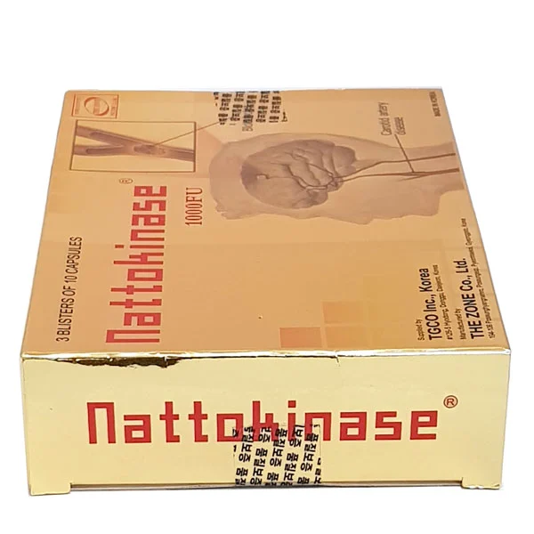 Nattokinase 1000FU, hỗ trợ trị tắc nghẽ mạch máu, các cục máu đông