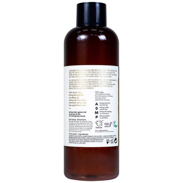 Nước tẩy trang bí đao Cocoon Winter melon micellar water làm sạch da và loại bỏ lớp trang điểm (500ml)