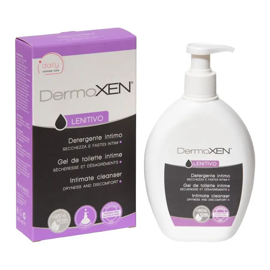 Dung dịch vệ sinh phụ nữ Dermoxen intimate cleanser Lenitivo nhập khẩu Ý