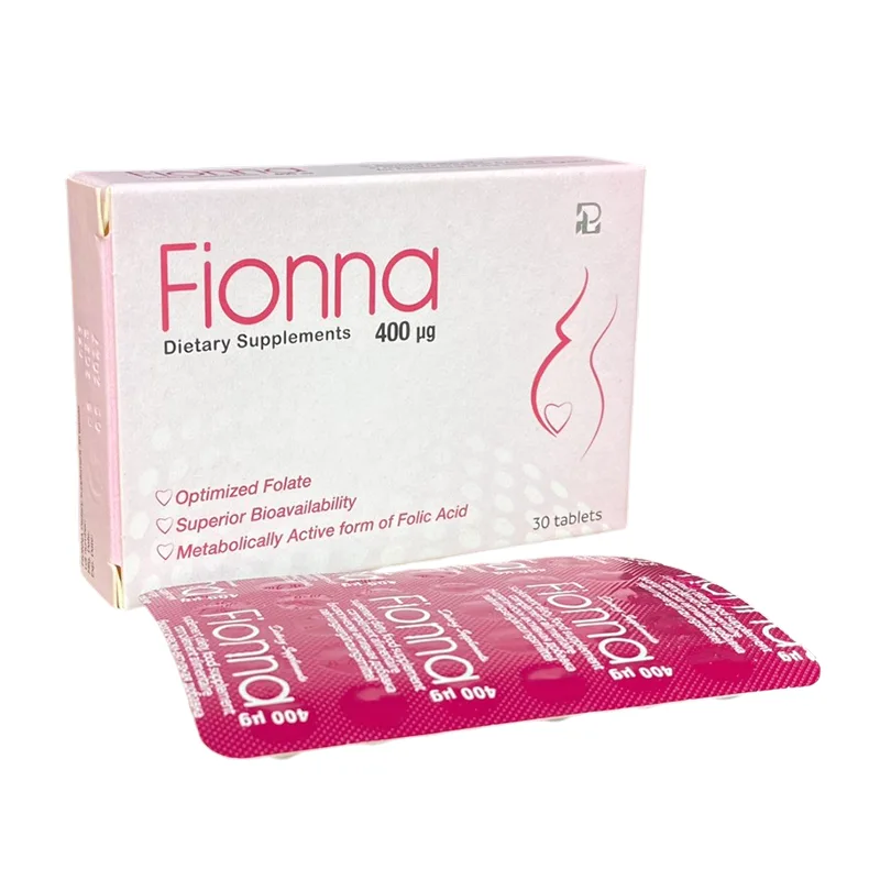  Fionna hỗ trợ giảm nguy cơ thiếu máu do thiếu acid folic (1 vỉ x 30 viên)