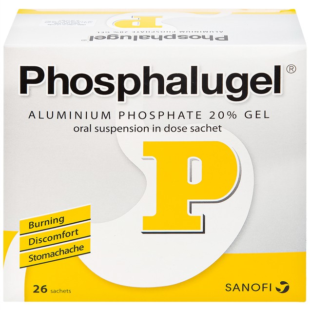 Thuốc Phosphalugel 20% giảm độ axit của dạ dày