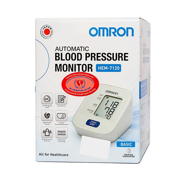 Máy đo huyết áp bắp tay tự động Omron HEM-7120