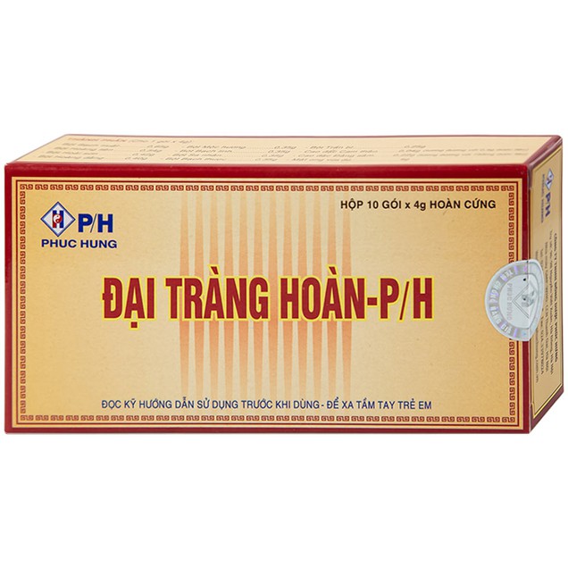 Thuốc Đại Tràng Hoàn-P/H điều trị viêm đại tràng cấp và mãn tính (10 gói x 4g)