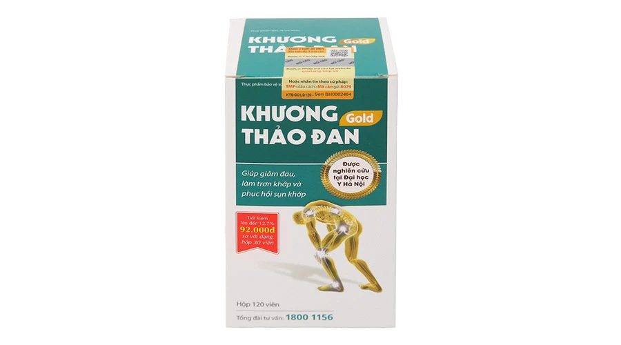 Viên xương khớp Khương Thảo Đan Gold giúp giảm triệu chứng thoái hóa khớp
