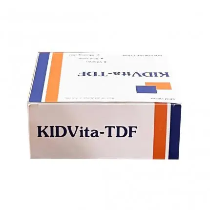 Siro uống KIDVita-TDF bổ sung acid amin, vitamin, khoáng chất và tăng sức đề kháng (20 ống x 15ml)