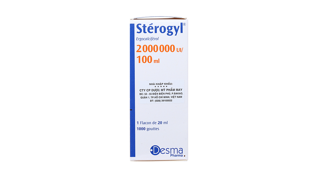 Siro Stérogyl Desma phòng ngừa và điều trị thiếu hụt Vitamin D (20ml)