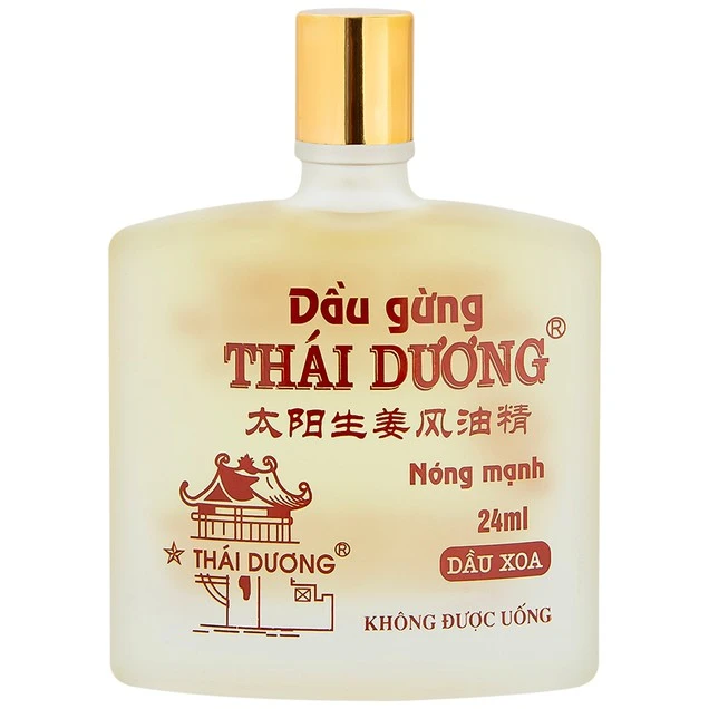 Dầu gừng Thái Dương điều trị đau đầu, đau lưng, đau dây thần kinh vai gáy
