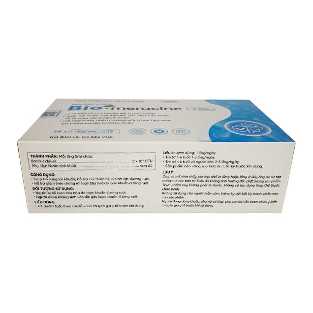 Men vi sinh Bio Meracine 2 Bil - Bổ sung 2 tỷ bào tử lợi khuẩn