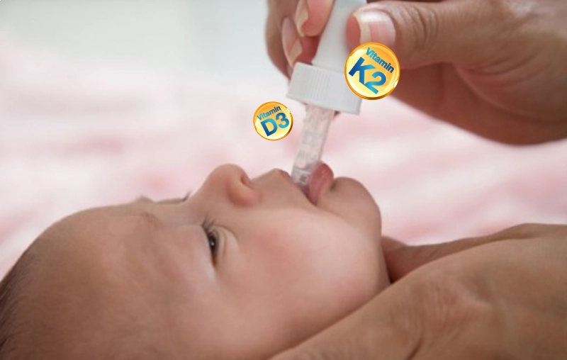  Nên uống D3 hay D3 K2 cho trẻ sơ sinh ?