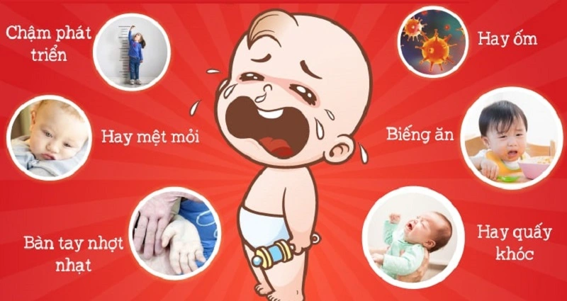 Dấu hiệu trẻ thiếu sắt