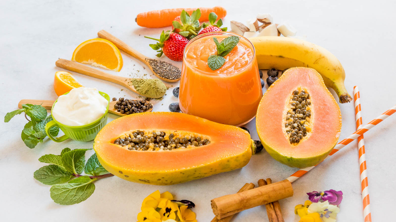 3 công thức sinh tố đu đủ giảm cân bạn không nên bỏ qua